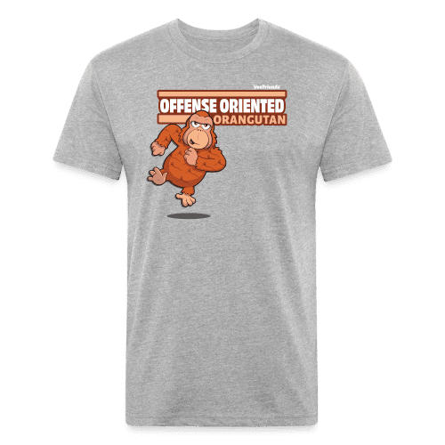 Offense Oriented Orangutan Character Comfort Adult Tee - heather gray