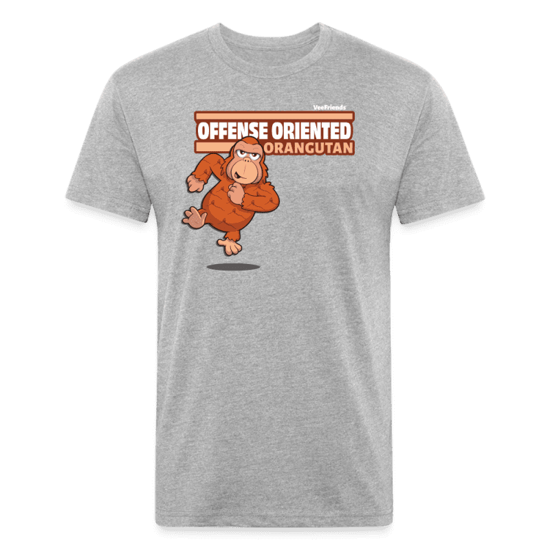 Offense Oriented Orangutan Character Comfort Adult Tee - heather gray