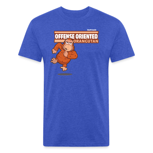 Offense Oriented Orangutan Character Comfort Adult Tee - heather royal