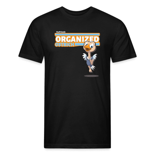 Organized Ostrich Character Comfort Adult Tee - black