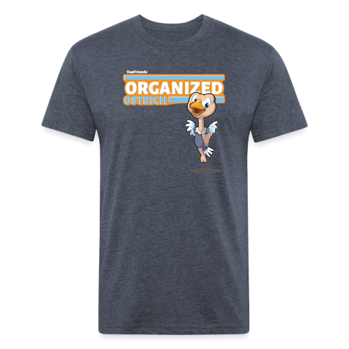 Organized Ostrich Character Comfort Adult Tee - heather navy