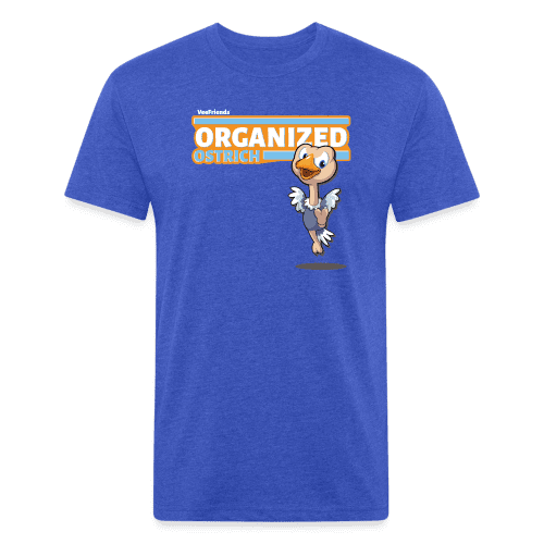 Organized Ostrich Character Comfort Adult Tee - heather royal