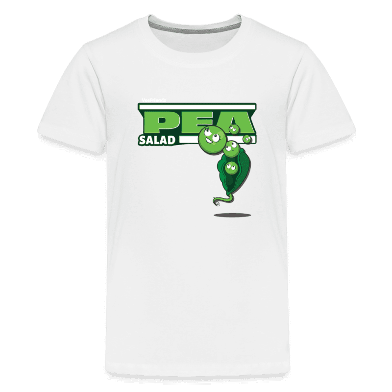 Pea Salad Character Comfort Kids Tee - white