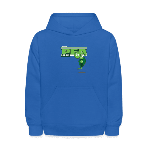 Pea Salad Character Comfort Kids Hoodie - royal blue