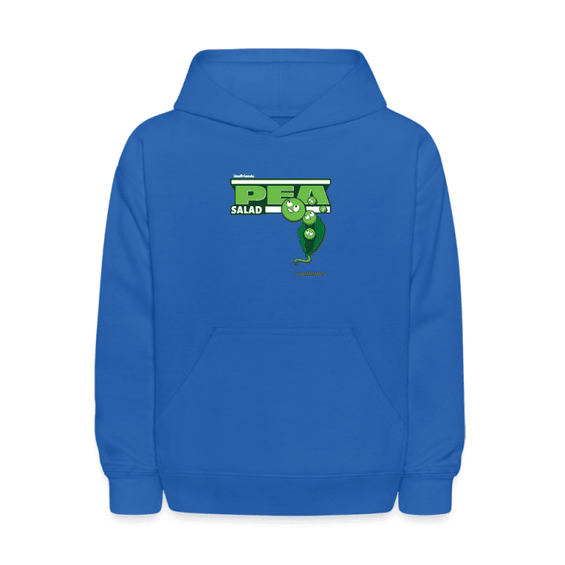 Pea Salad Character Comfort Kids Hoodie - royal blue