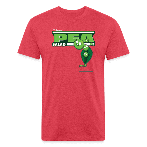 Pea Salad Character Comfort Adult Tee - heather red