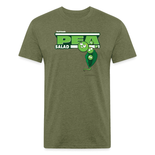 Pea Salad Character Comfort Adult Tee - heather military green