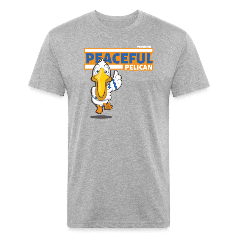 Peaceful Pelican Character Comfort Adult Tee - heather gray