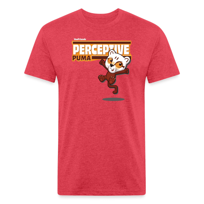 Perceptive Puma Character Comfort Adult Tee - heather red