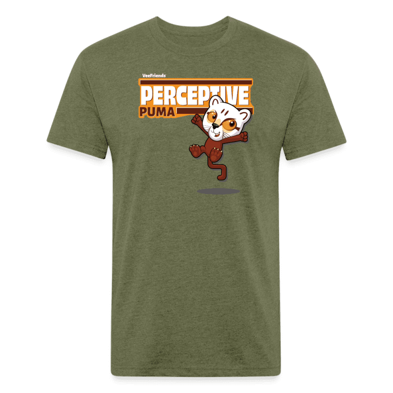 Perceptive Puma Character Comfort Adult Tee - heather military green