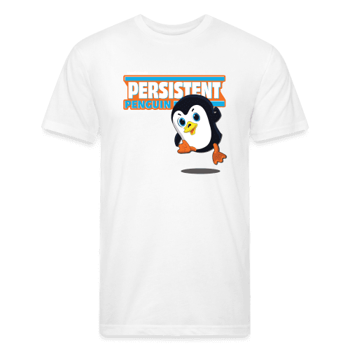 Persistent Penguin Character Comfort Adult Tee - white