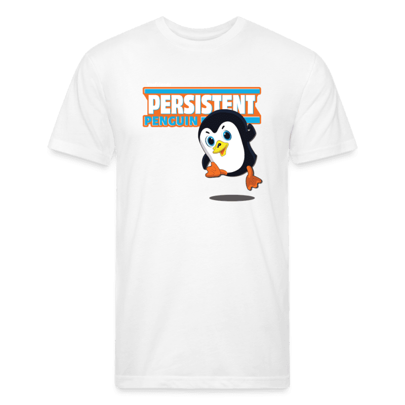 Persistent Penguin Character Comfort Adult Tee - white