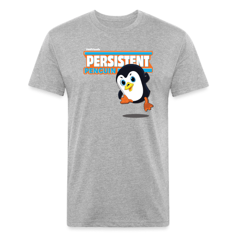 Persistent Penguin Character Comfort Adult Tee - heather gray