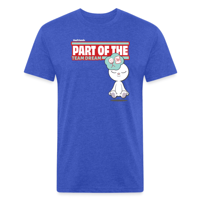 Part Of The Team Dream Character Comfort Adult Tee - heather royal