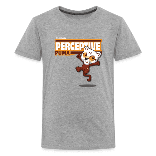 Perceptive Puma Character Comfort Kids Tee - heather gray