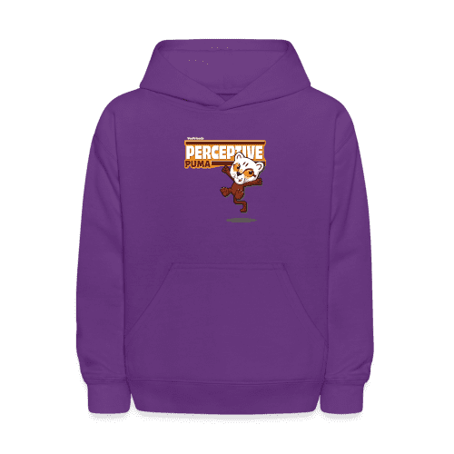 Perceptive Puma Character Comfort Kids Hoodie - purple