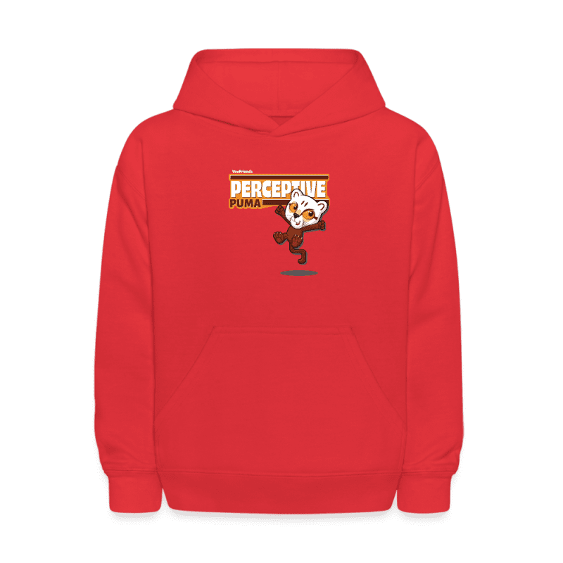 Perceptive Puma Character Comfort Kids Hoodie - red