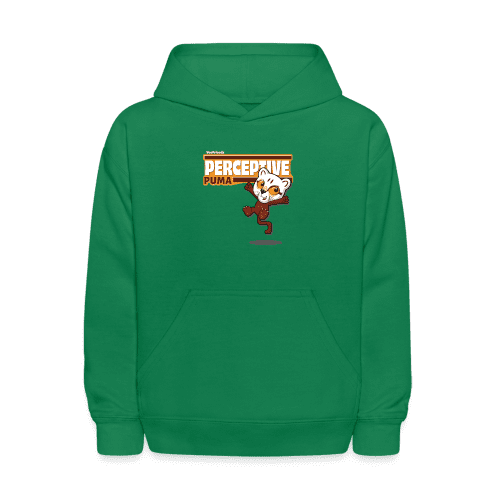 Perceptive Puma Character Comfort Kids Hoodie - kelly green