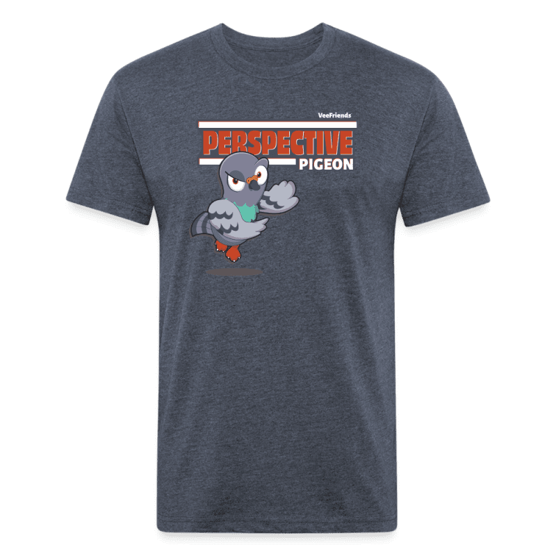 Perspective Pigeon Character Comfort Adult Tee - heather navy