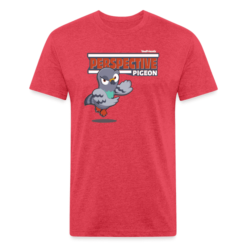 Perspective Pigeon Character Comfort Adult Tee - heather red