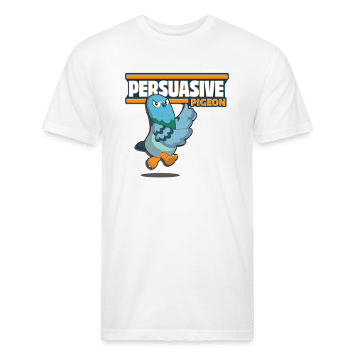 Persuasive Pigeon Character Comfort Adult Tee - white