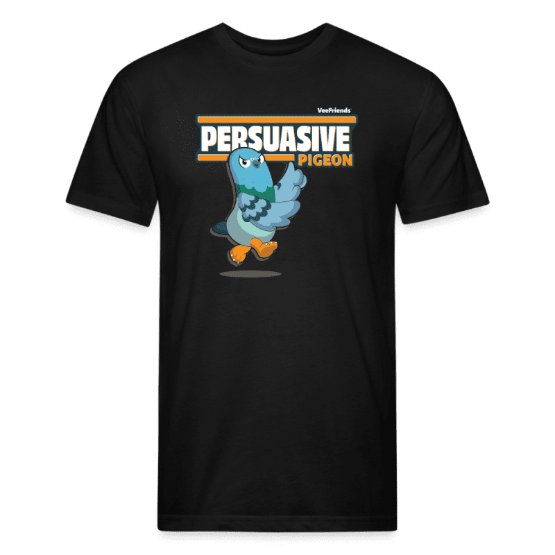 Persuasive Pigeon Character Comfort Adult Tee - black