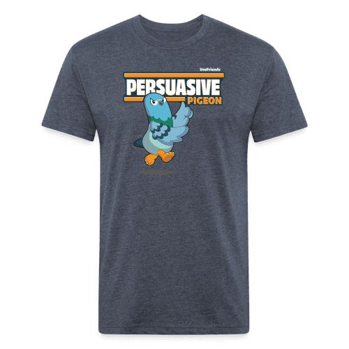 Persuasive Pigeon Character Comfort Adult Tee - heather navy