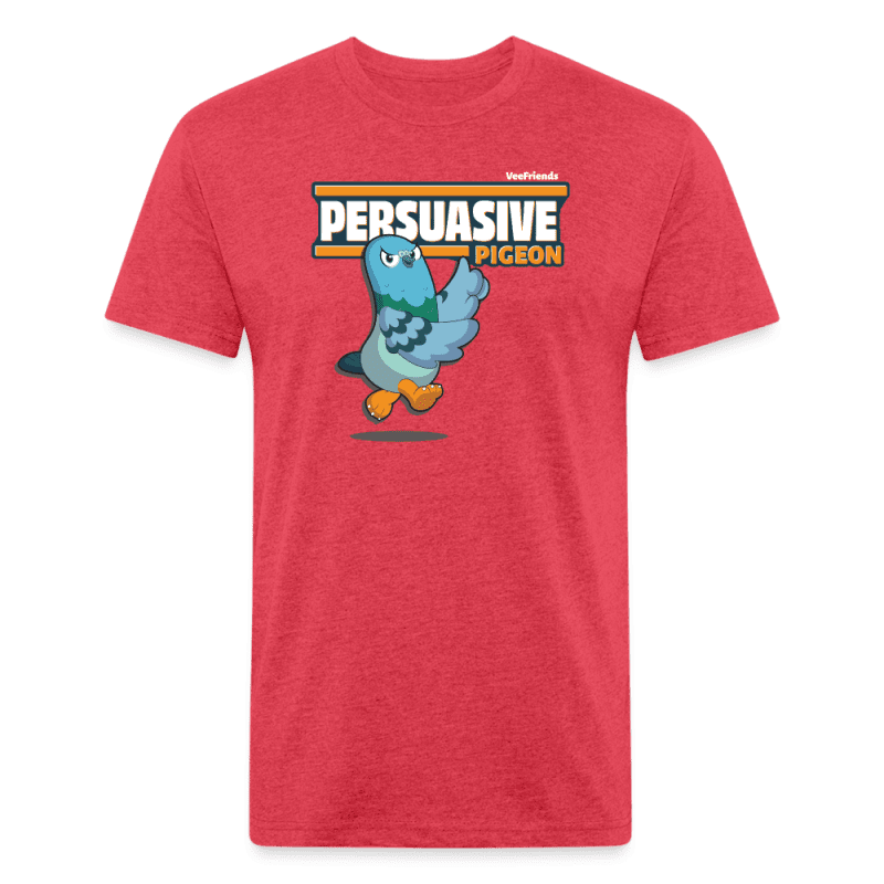 Persuasive Pigeon Character Comfort Adult Tee - heather red