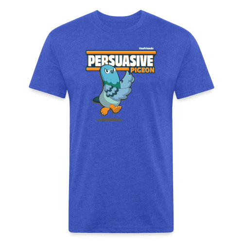 Persuasive Pigeon Character Comfort Adult Tee - heather royal