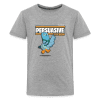 Persuasive Pigeon Character Comfort Kids Tee - heather gray