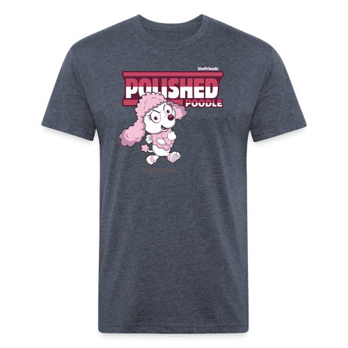 Polished Poodle Character Comfort Adult Tee - heather navy