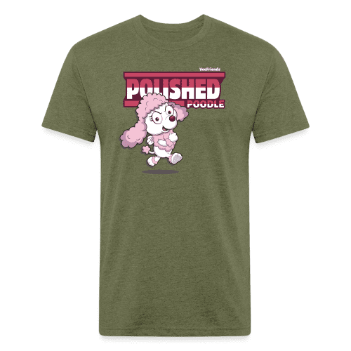 Polished Poodle Character Comfort Adult Tee - heather military green