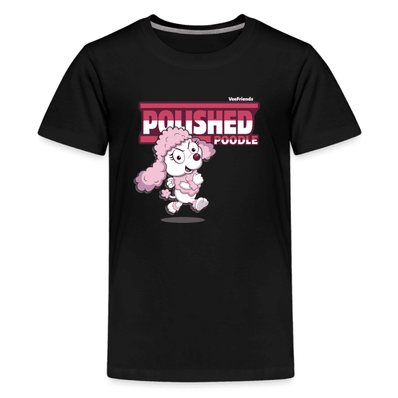 Polished Poodle Character Comfort Kids Tee - black