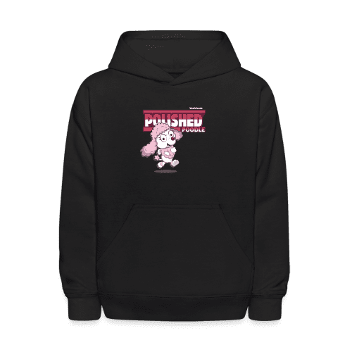 Polished Poodle Character Comfort Kids Hoodie - black