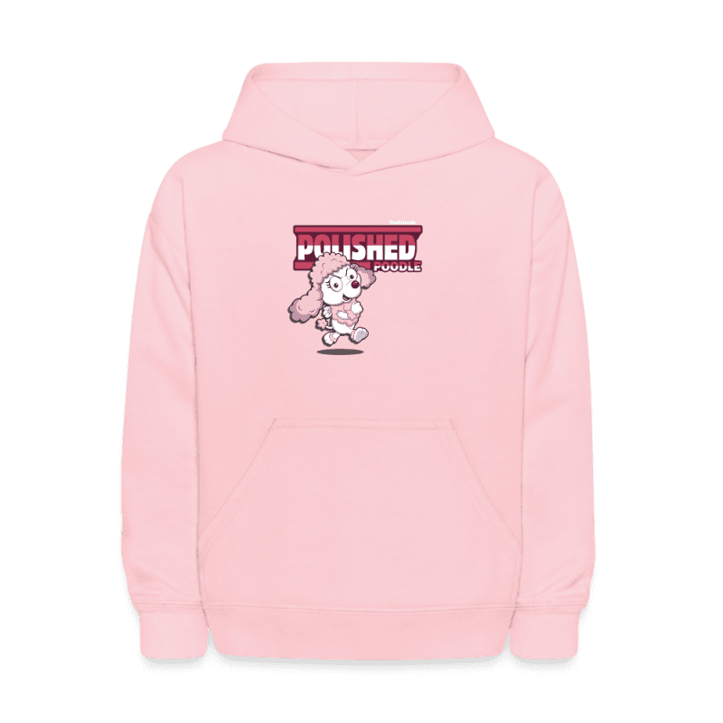 Polished Poodle Character Comfort Kids Hoodie - pink