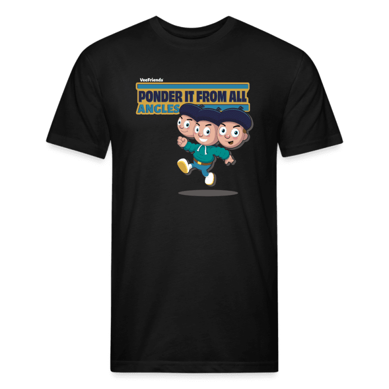 Ponder It From All Angles Character Comfort Adult Tee - black