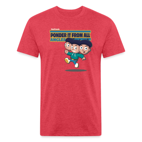 Ponder It From All Angles Character Comfort Adult Tee - heather red