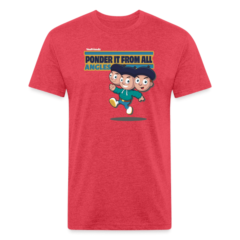 Ponder It From All Angles Character Comfort Adult Tee - heather red