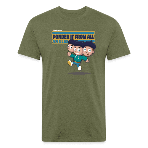 Ponder It From All Angles Character Comfort Adult Tee - heather military green