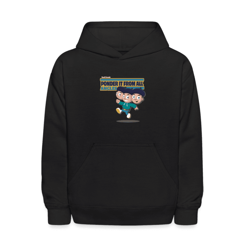 Ponder It From All Angles Character Comfort Kids Hoodie - black