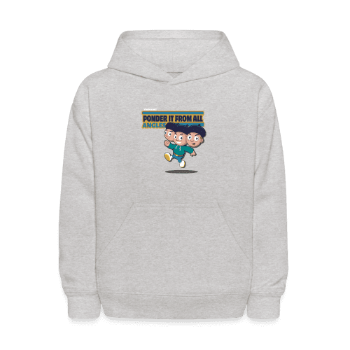 Ponder It From All Angles Character Comfort Kids Hoodie - heather gray