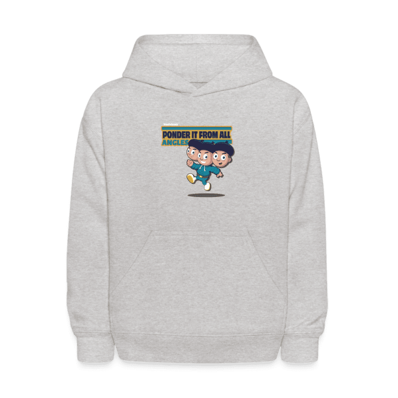 Ponder It From All Angles Character Comfort Kids Hoodie - heather gray