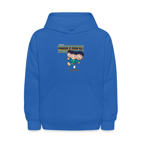 Ponder It From All Angles Character Comfort Kids Hoodie - royal blue