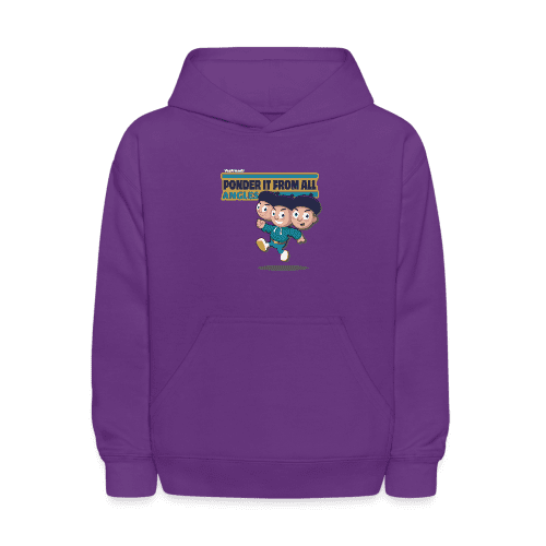 Ponder It From All Angles Character Comfort Kids Hoodie - purple