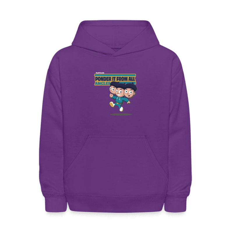 Ponder It From All Angles Character Comfort Kids Hoodie - purple