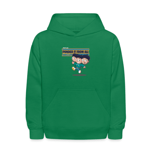 Ponder It From All Angles Character Comfort Kids Hoodie - kelly green