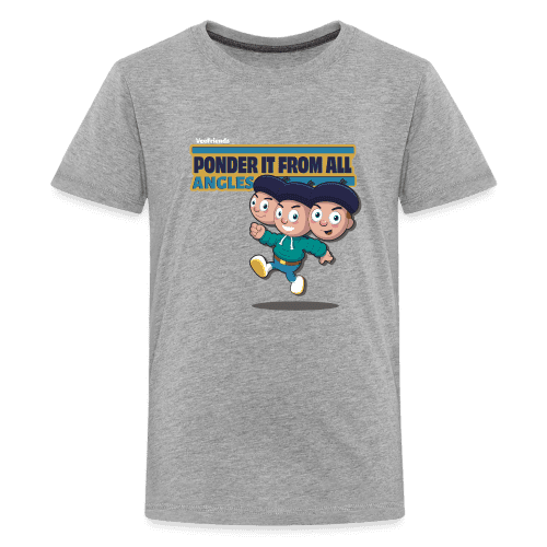 Ponder It From All Angles Character Comfort Kids Tee - heather gray