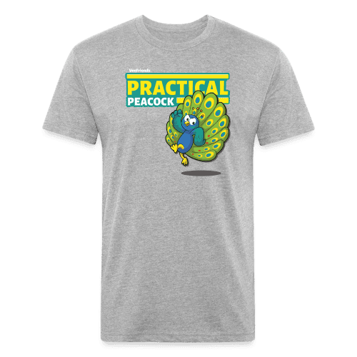 Practical Peacock Character Comfort Adult Tee - heather gray