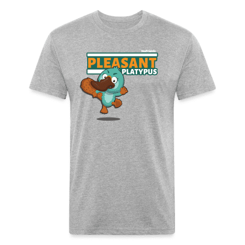 Pleasant Platypus Character Comfort Adult Tee - heather gray