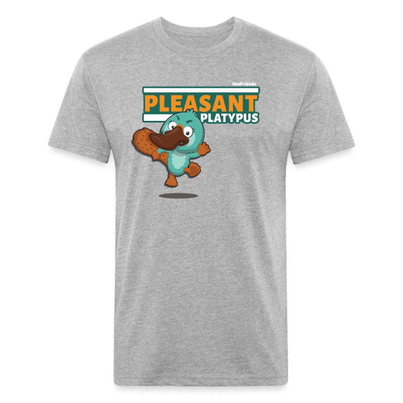 Pleasant Platypus Character Comfort Adult Tee - heather gray